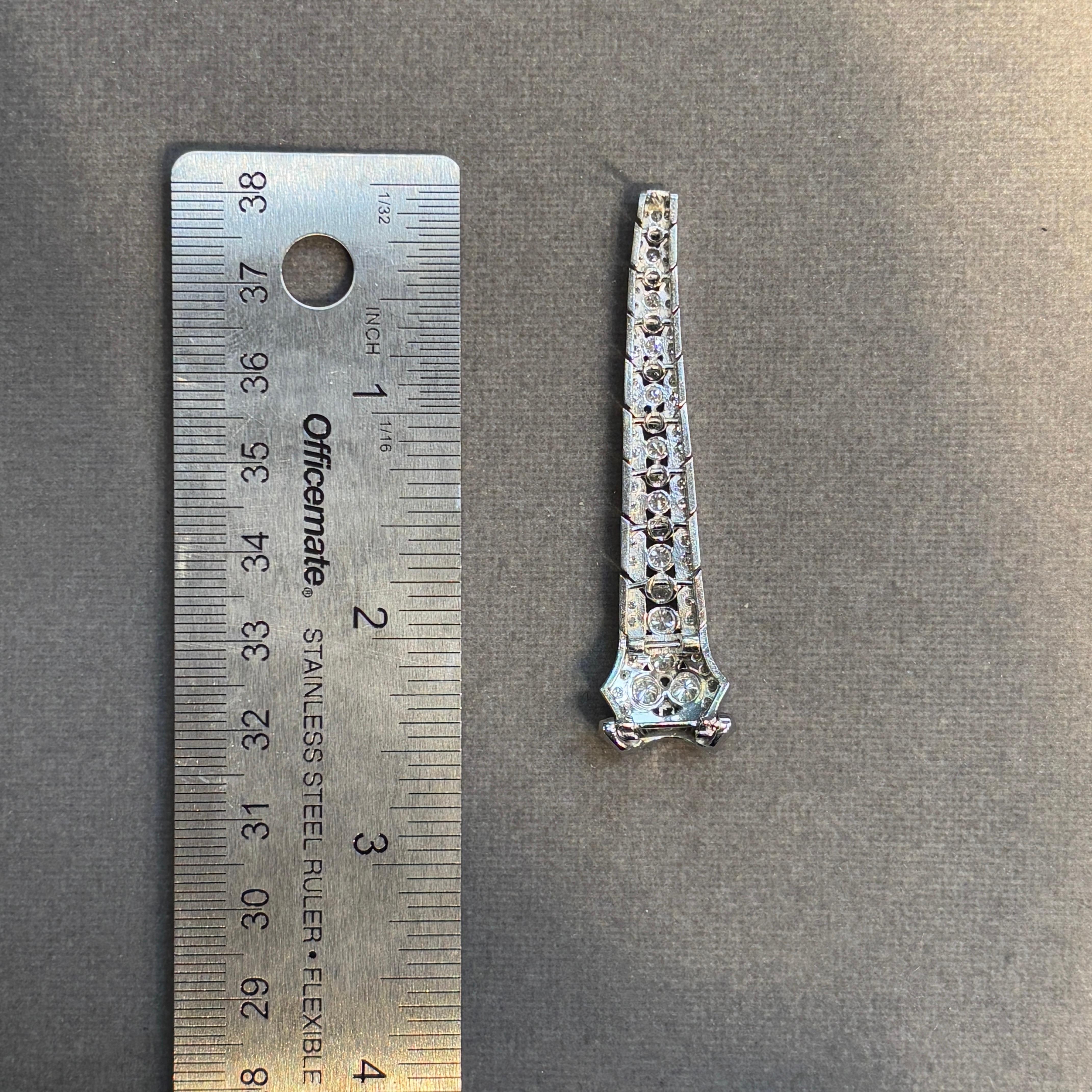 Orecchini con diamanti Art Deco in vendita 1