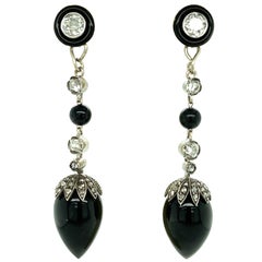 Antique Art Deco Diamond Earrings