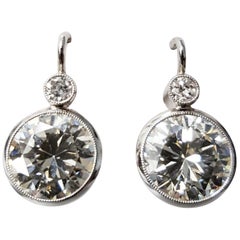 Art Deco Diamond Earrings