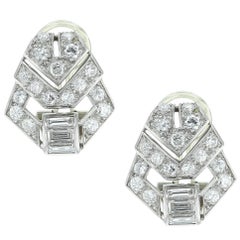 Antique Art Deco Diamond Earrings