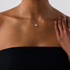 Art deco diamond emerald platinum necklace
