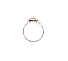 Art Deco Diamond Engagement Ring .14ct Old European Original 1920's Antique 14K
