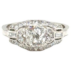 Art Deco Diamond Engagement Ring 1.75ct GIA Platinum Antique 1920 Original Mined