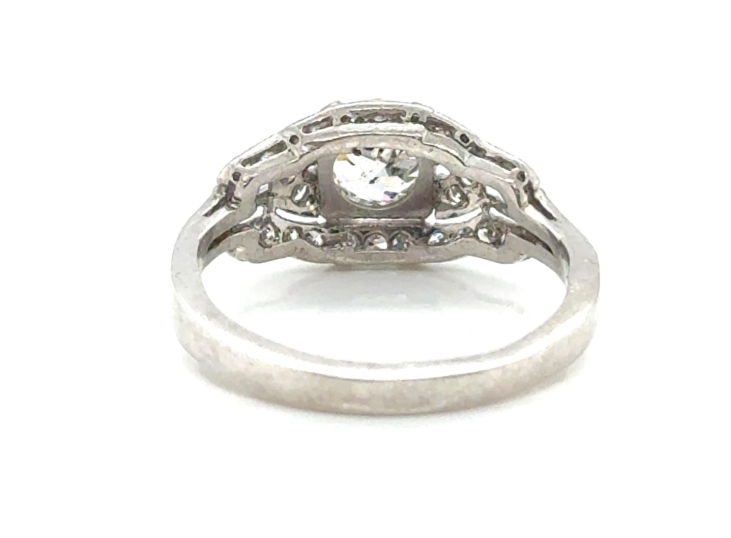 Art Deco Diamant Verlobungsring 1,75ct GIA Platin Antik 1920er Jahre Original Mine Damen im Angebot