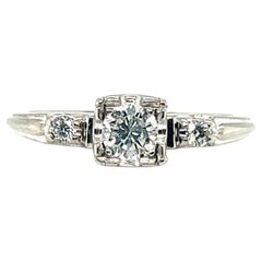 Art Deco Diamond Engagement Ring .30ct Famous Granat Brothers 1930's Platinum