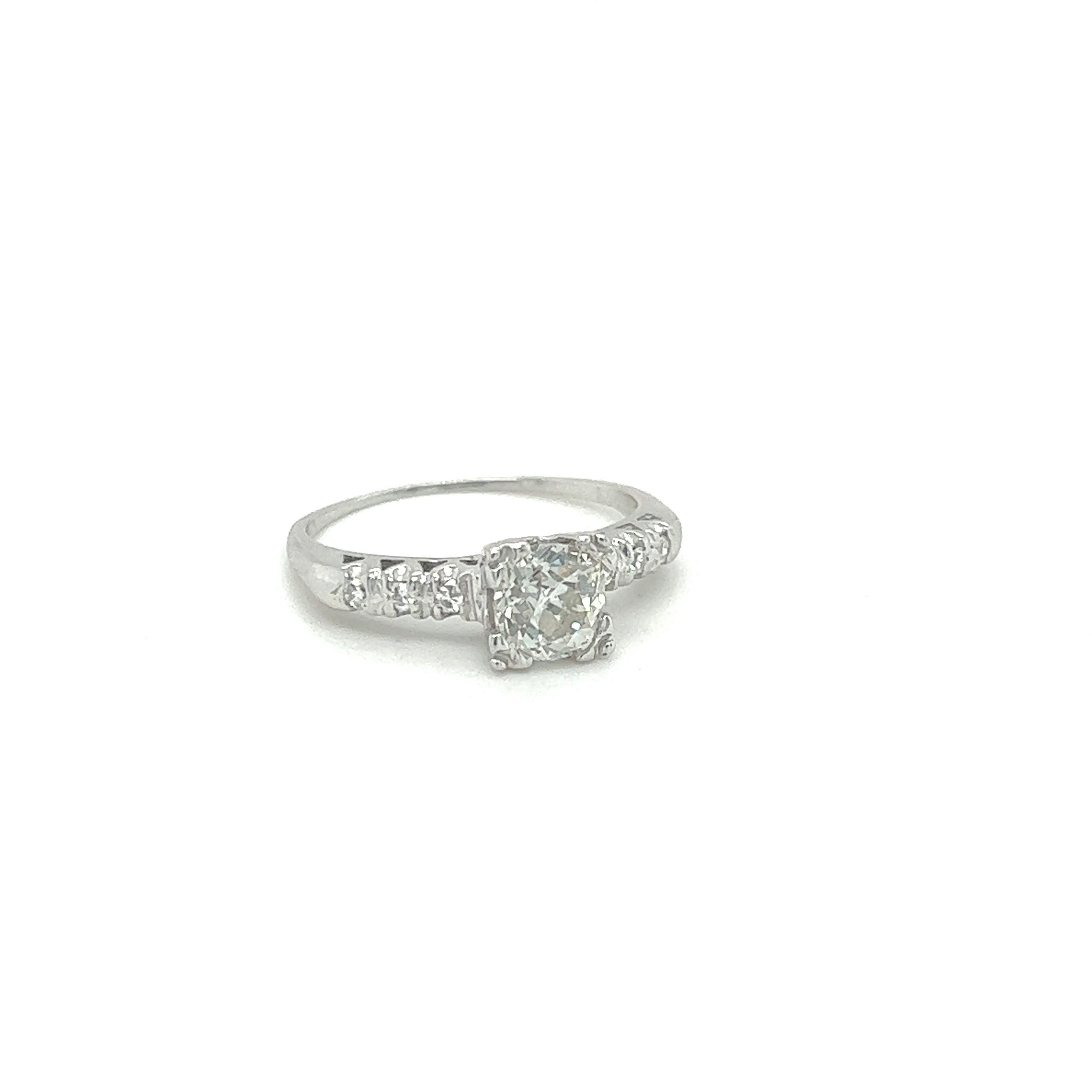 Art Deco Diamond Engagement Ring 5