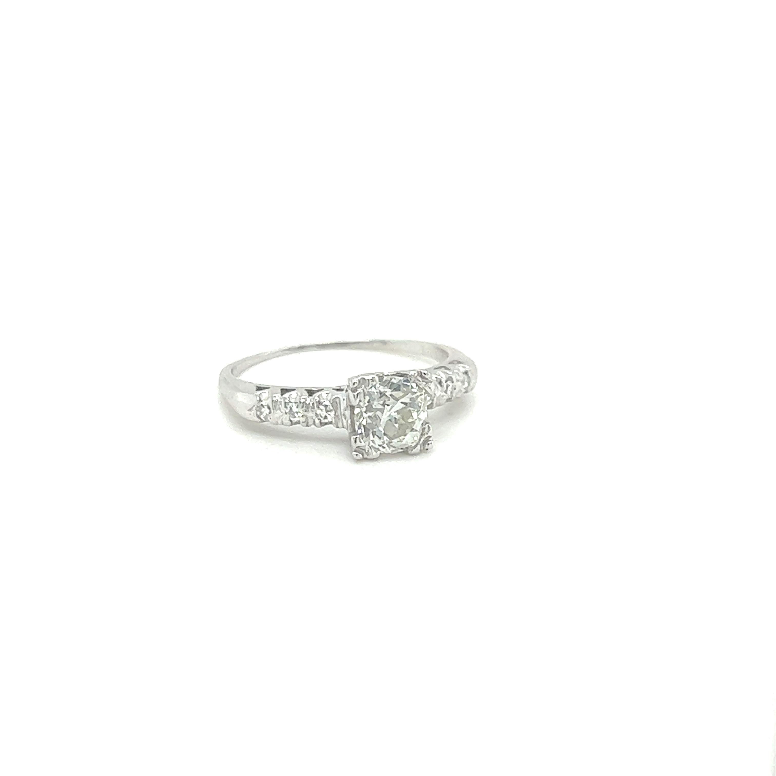 Art Deco Diamond Engagement Ring 6