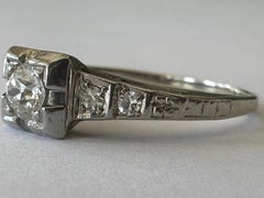 Art Deco Diamond Engagement Ring