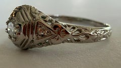 Art Deco Diamond Engagement Ring