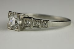 Art Deco Diamond Engagement Ring