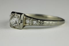 Art Deco Diamond Engagement Ring