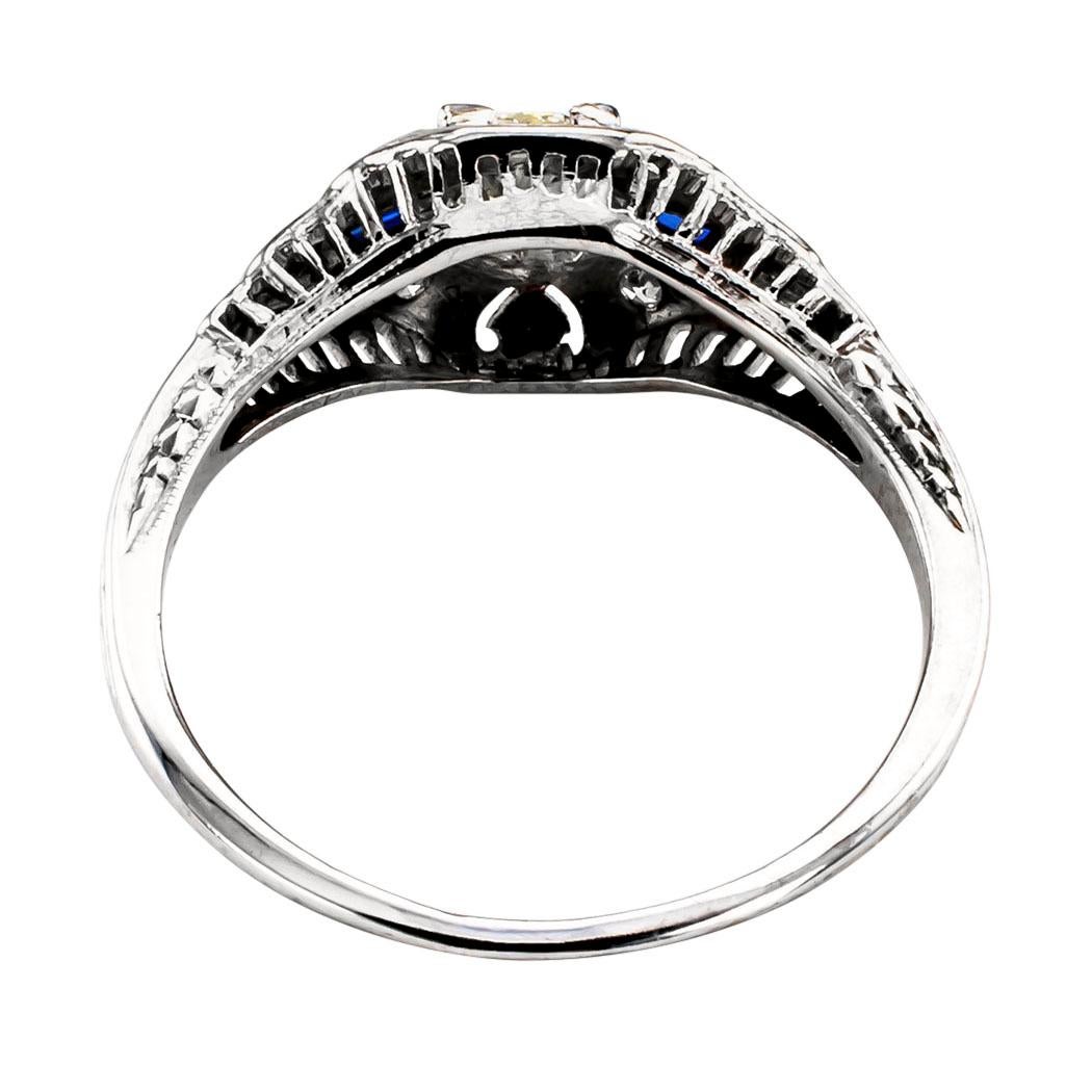 Women's Art Deco Diamond Engagement Ring