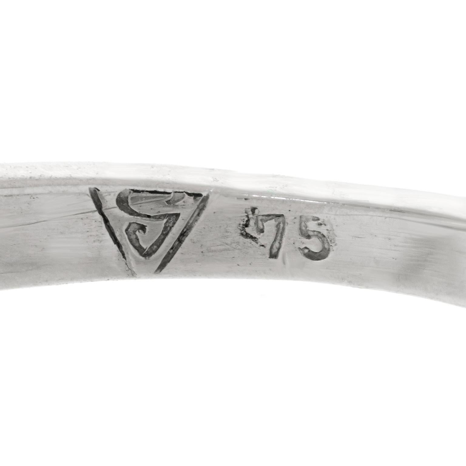 Women's or Men's Art Deco Diamond Engagement Ring