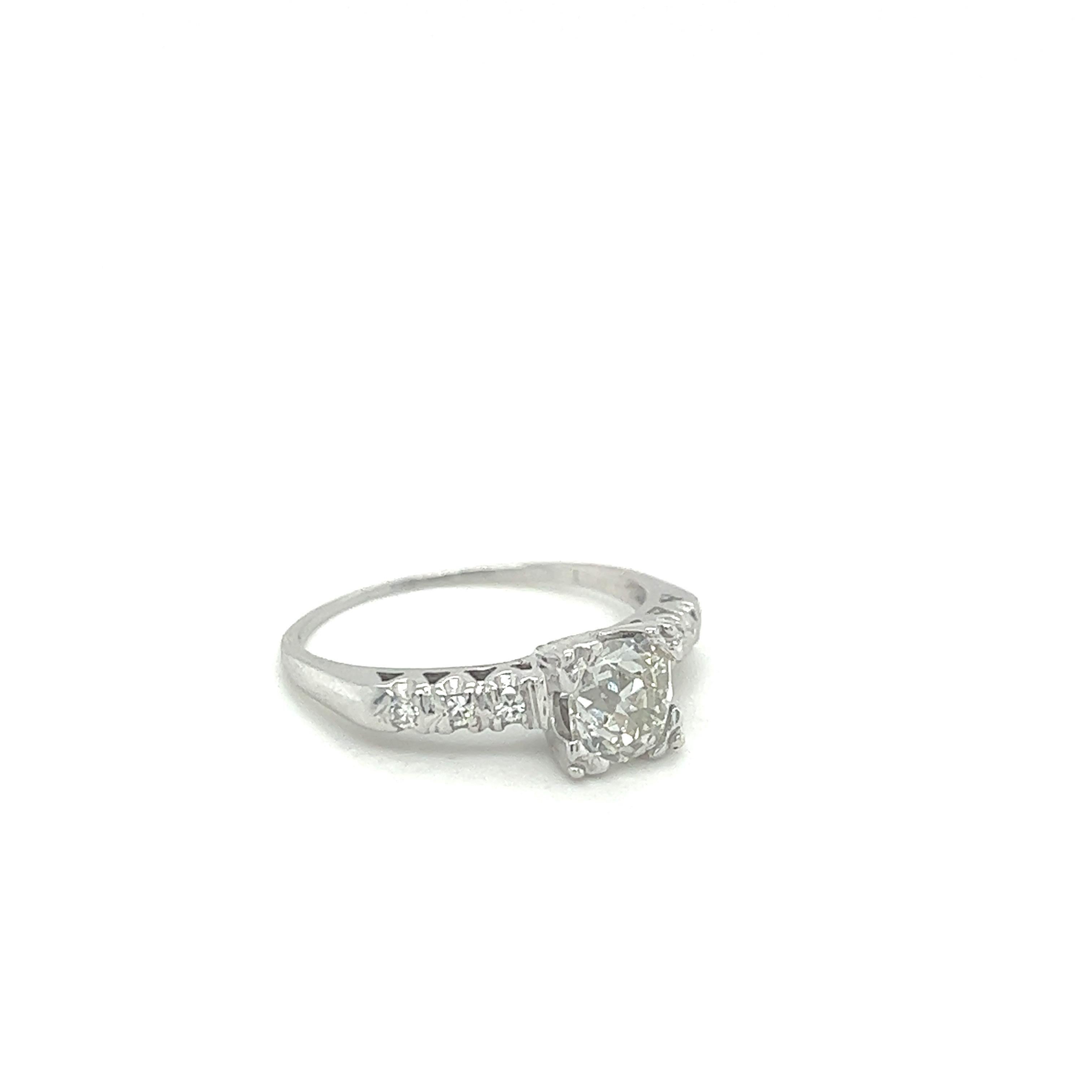 Art Deco Diamond Engagement Ring 1