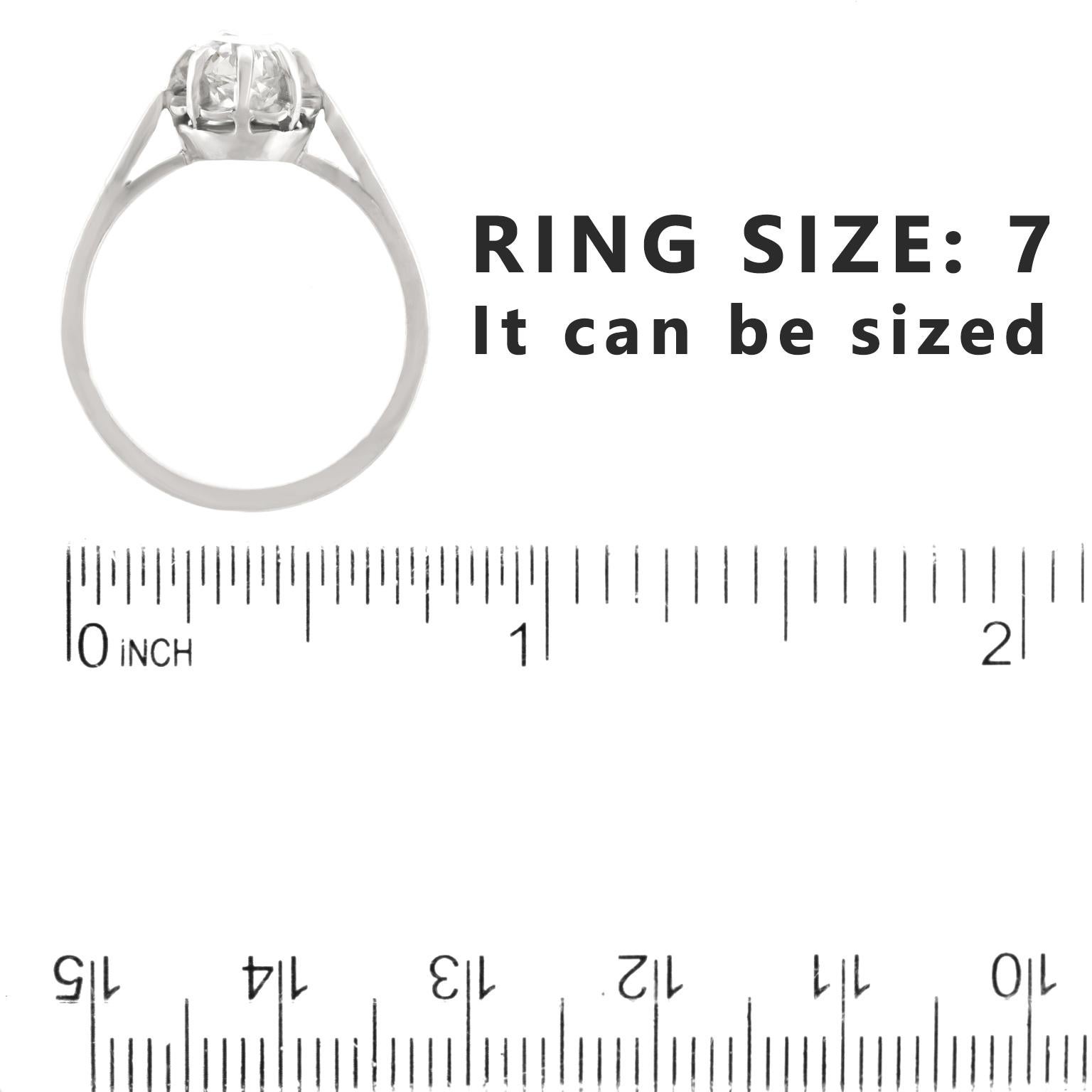 Art Deco Diamond Engagement Ring 1