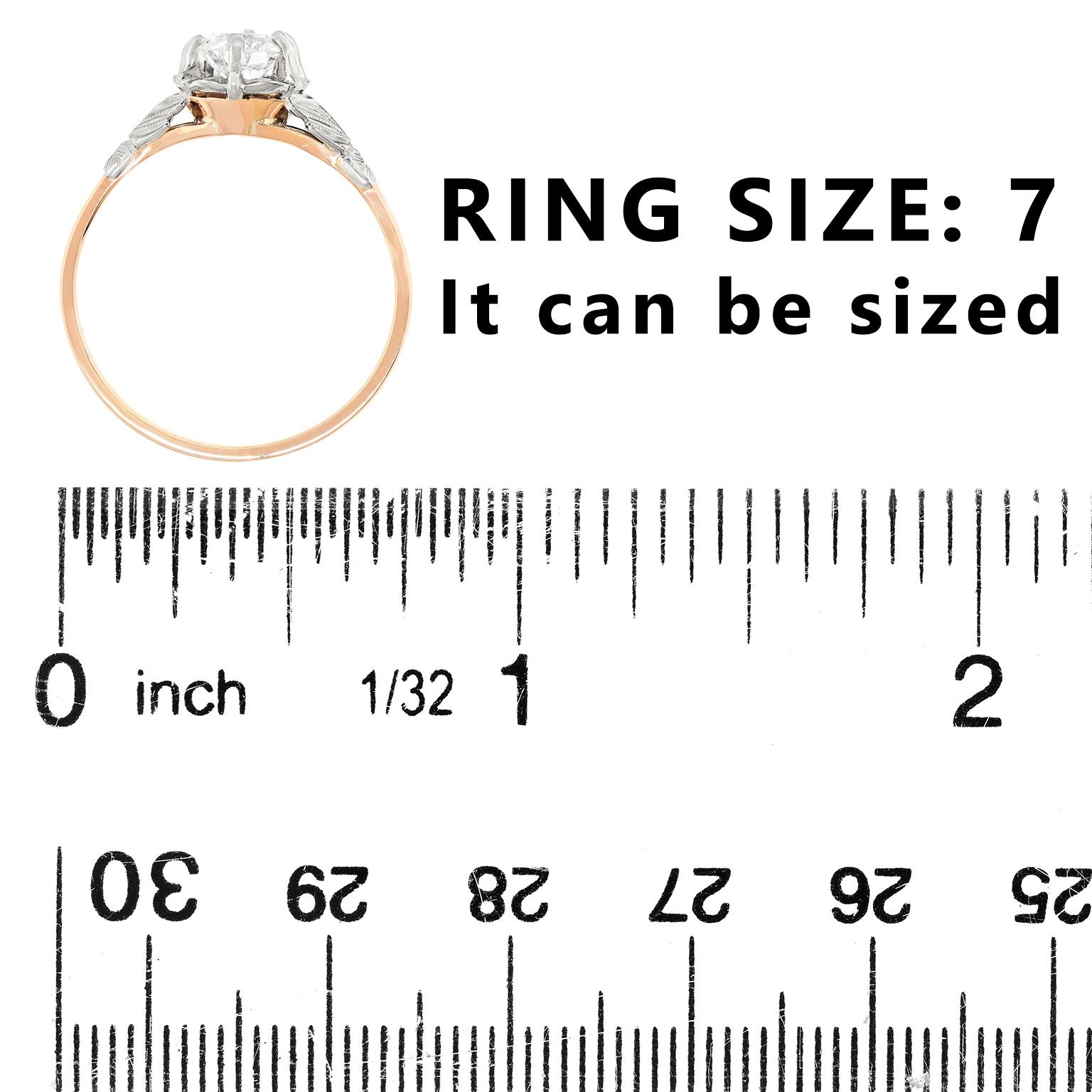 Art Deco Diamond Engagement Ring For Sale 1