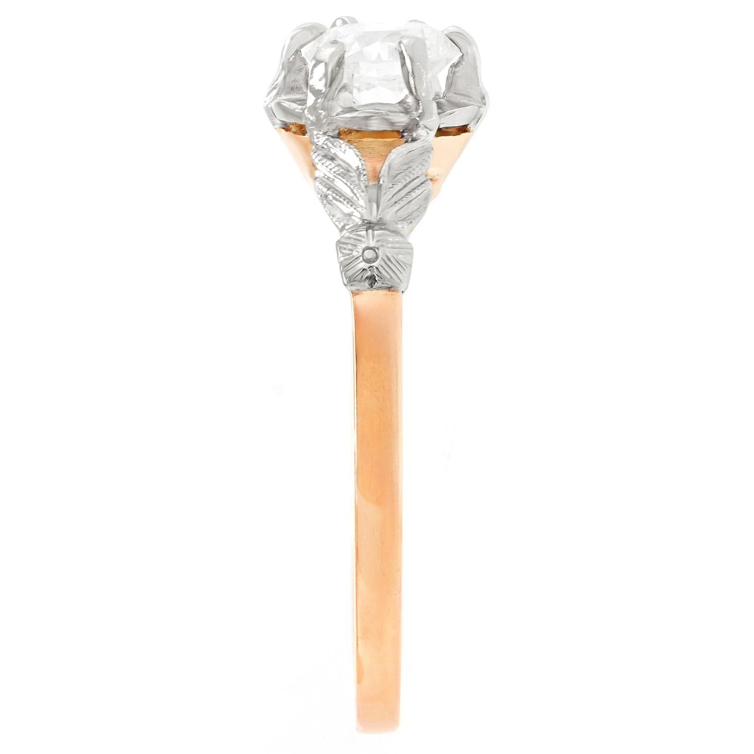 Art Deco Diamond Engagement Ring For Sale 2