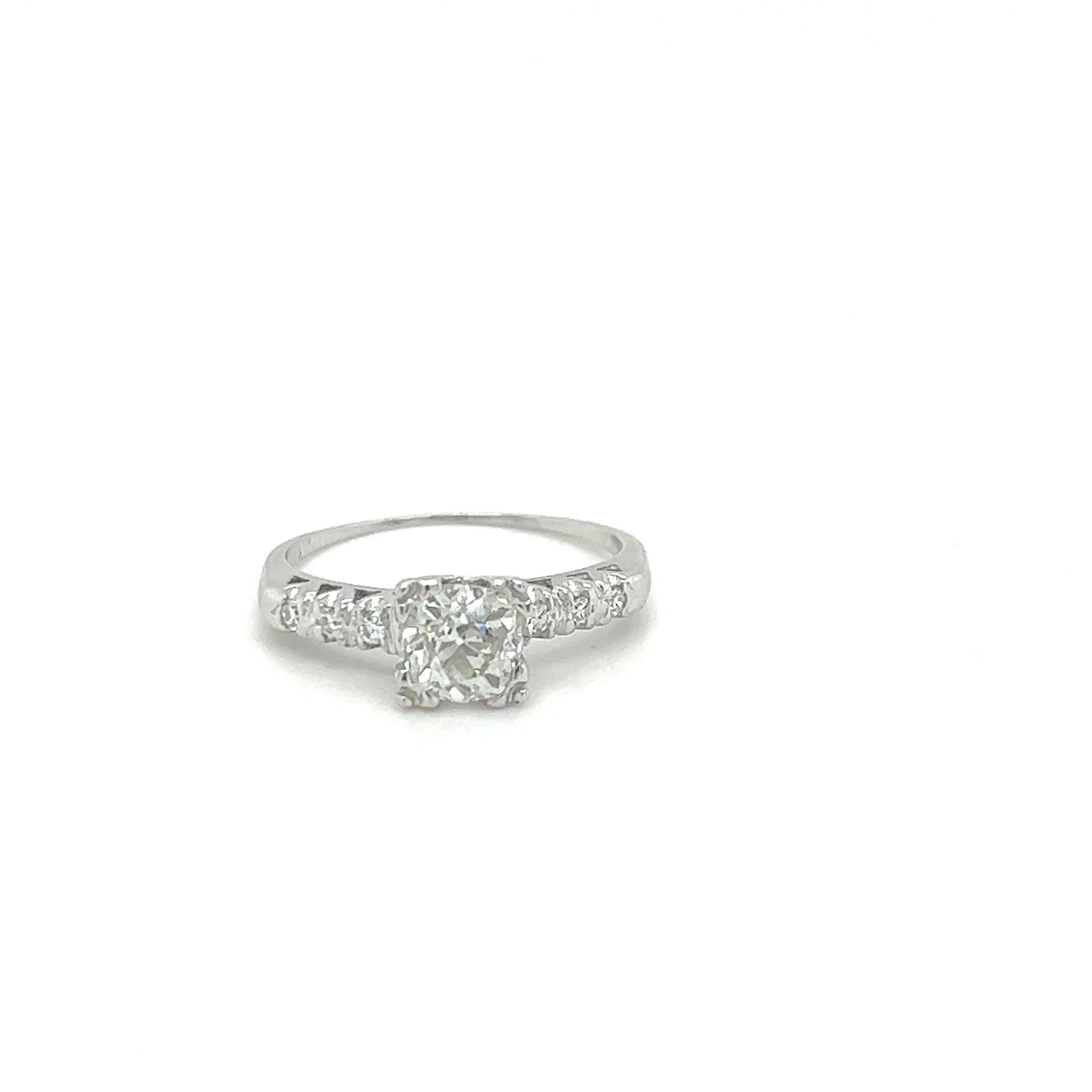 Art Deco Diamond Engagement Ring 4