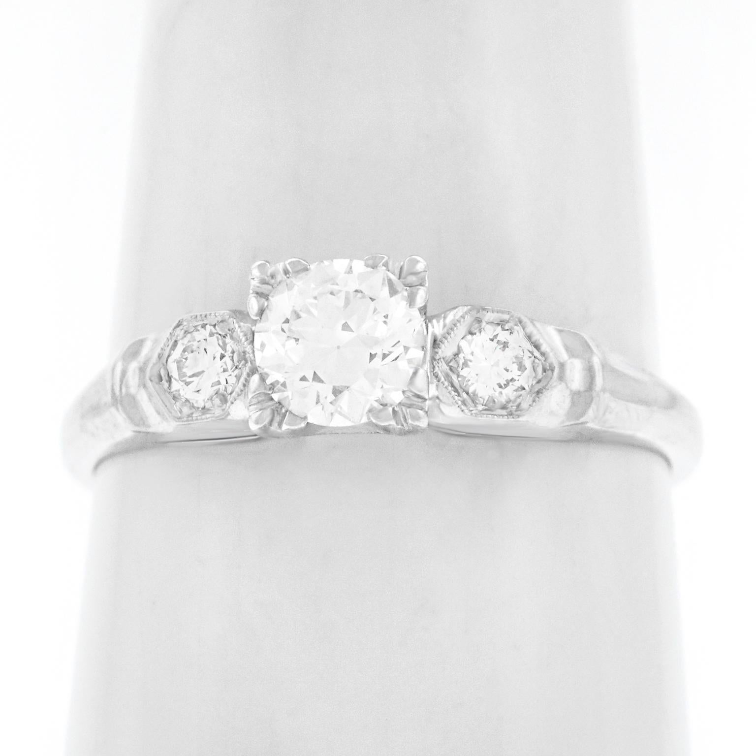 Art Deco Diamond Engagement Ring 5
