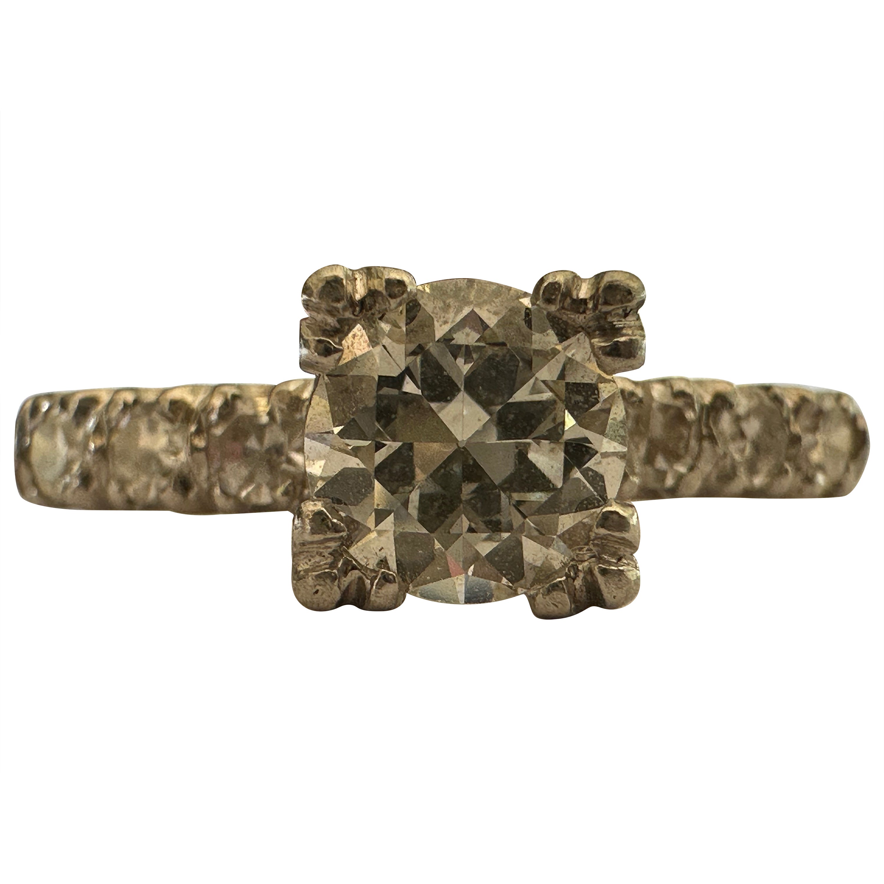 Bague de fiançailles Art déco en diamants