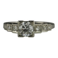 Art Deco Diamond Engagement Ring
