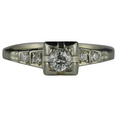 Art Deco Diamond Engagement Ring
