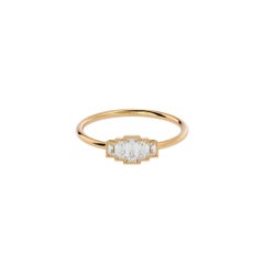 Art Deco Diamond Engagement Ring in 18 Karat Gold
