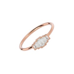 Art Deco Diamond Engagement Ring in 18 Karat Gold