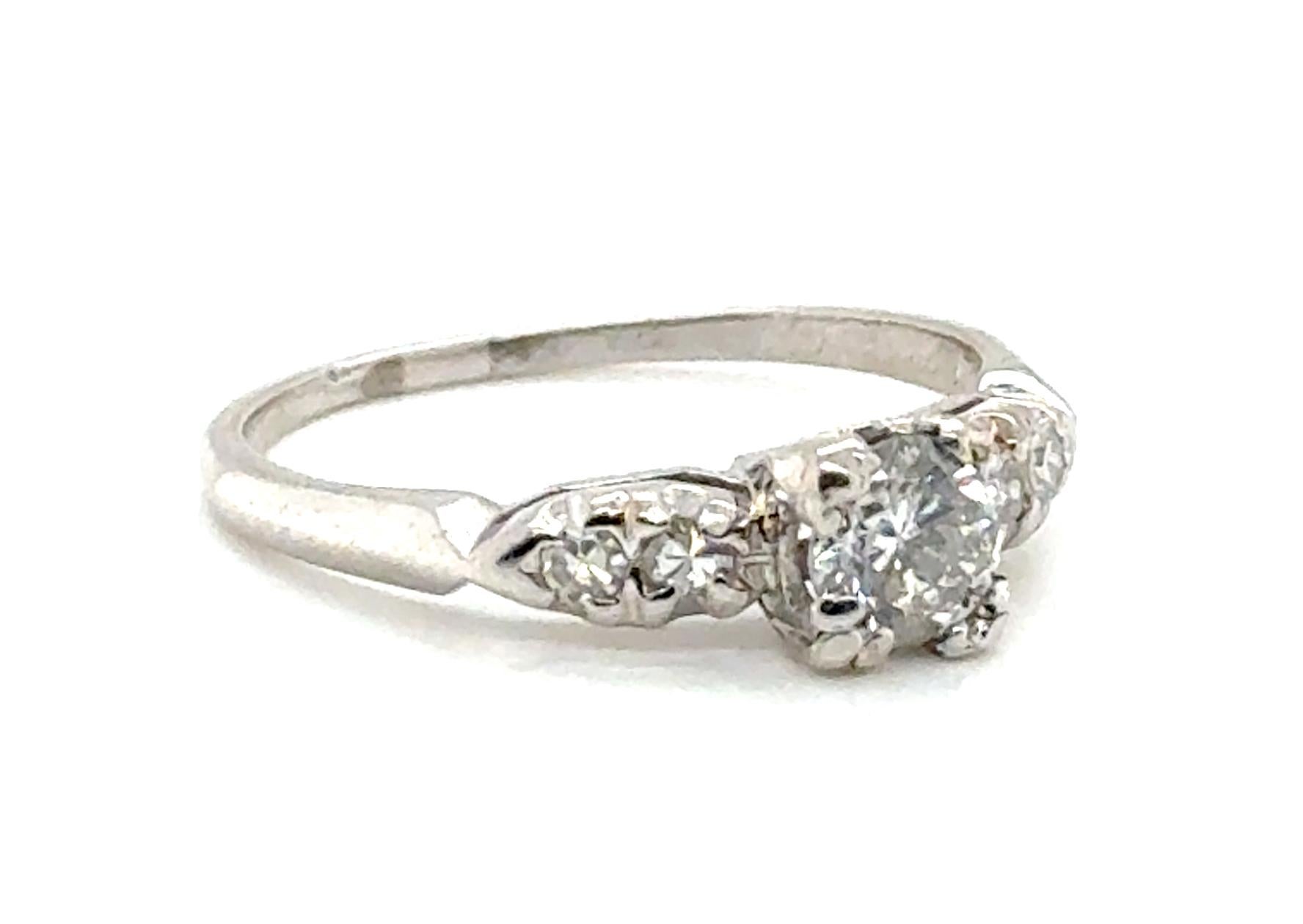 Genuine Original Antique from 1947 Diamond Solitaire Engagement Ring .50ct Cut


Featuring a Genuine Natural Mined .42ct Round Brilliant Cut Diamond Center

Hand Engraved Details

We Put New Prongs On Just to Be Secure

90% Platinum and 10% Iridium.
