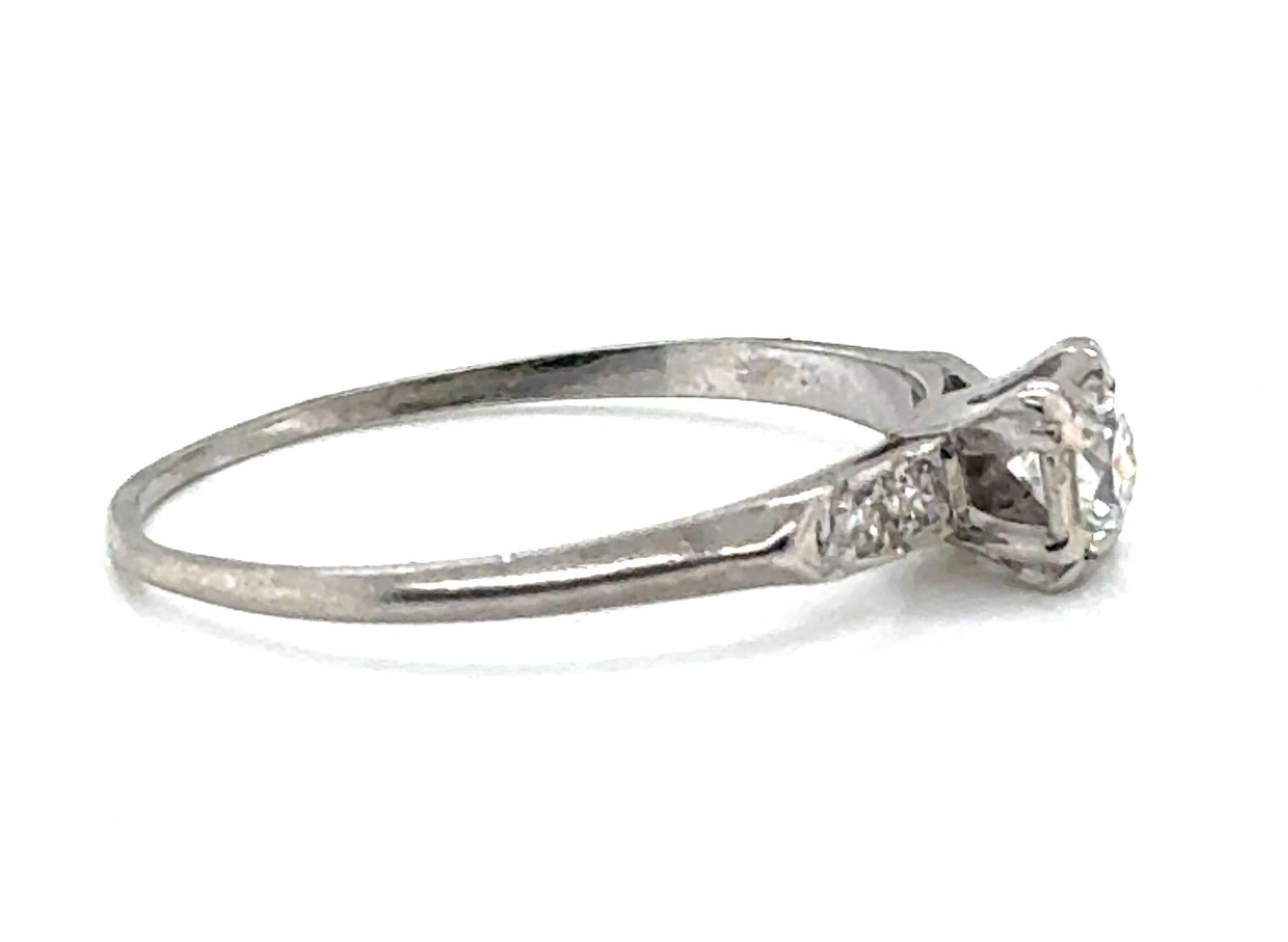Genuine Original Antique from 1920's-1930's Art Deco .34ct Diamond Platinum Engagement Ring



Featuring a Genuine Old European Cut Natural Mined Diamond .26ct Center

4 Antique Single Cut Diamonds Accent the Center Perfectly 

100% Natural Mined