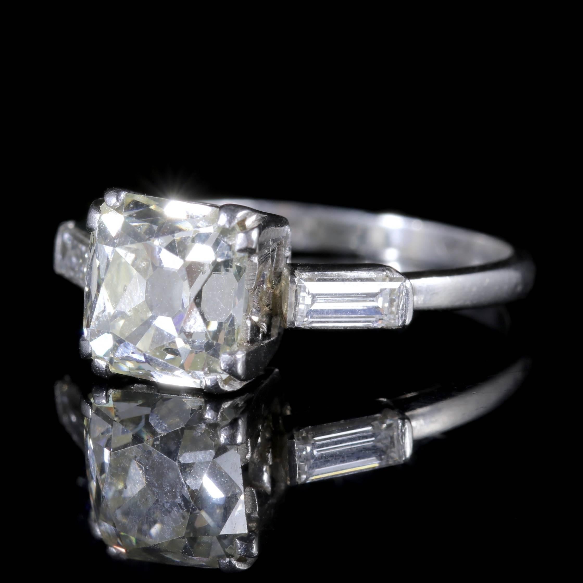 2 carat solitaire engagement ring