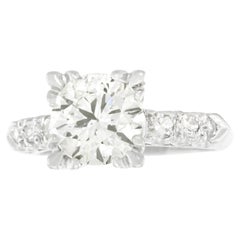 Vintage Art Deco Diamond Engagement Ring Platinum