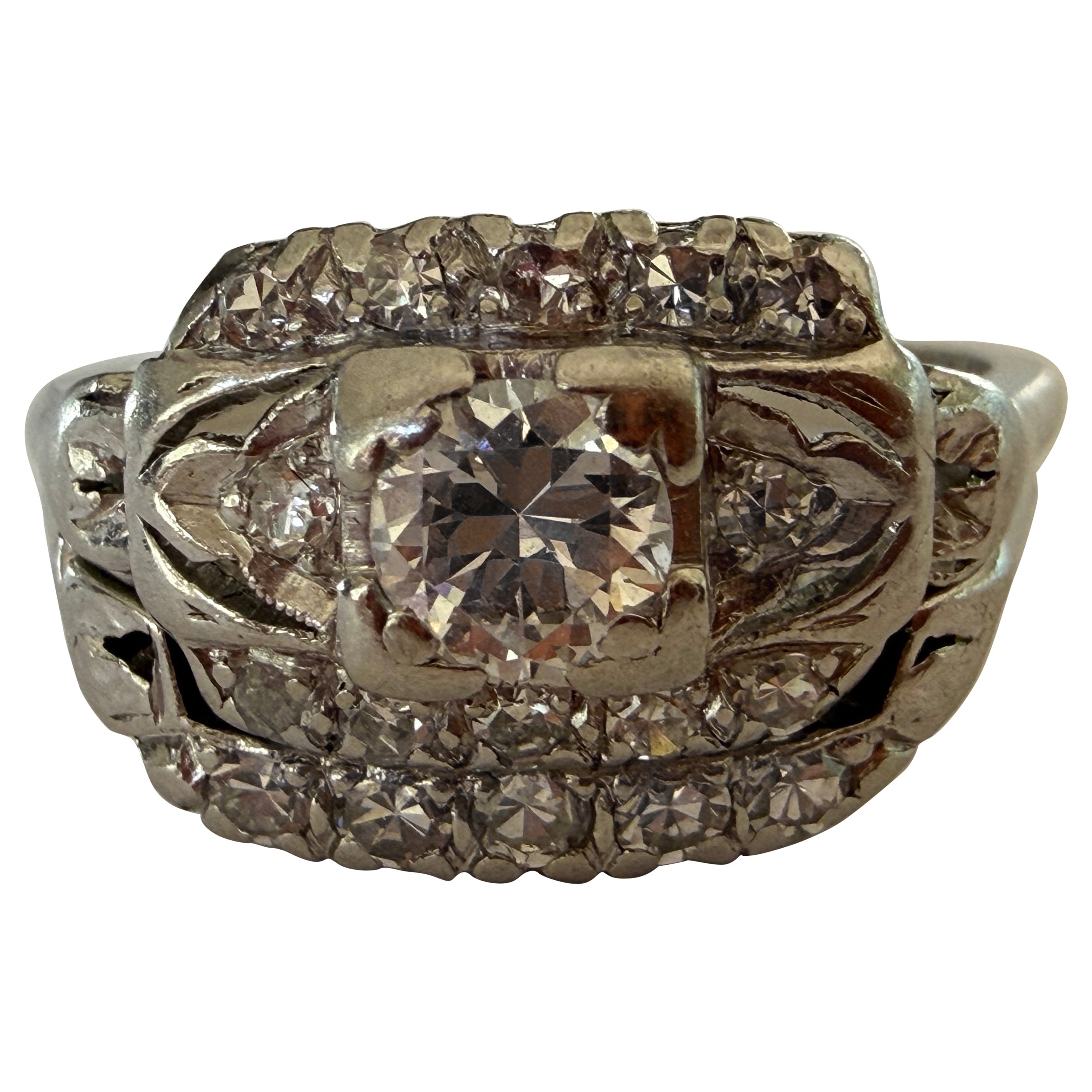 Bague de fiançailles Art déco