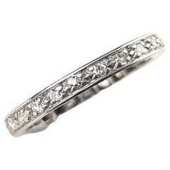 Art Deco Diamond eternity ring, 18k white gold