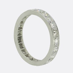 Art Deco Diamond Eternity Ring Size K (50)