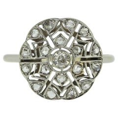 Art Deco Diamond Filigree Ring