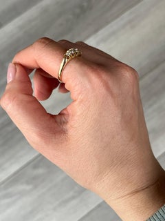 Art Deco Diamond Five-Stone 18 Carat Gold Ring