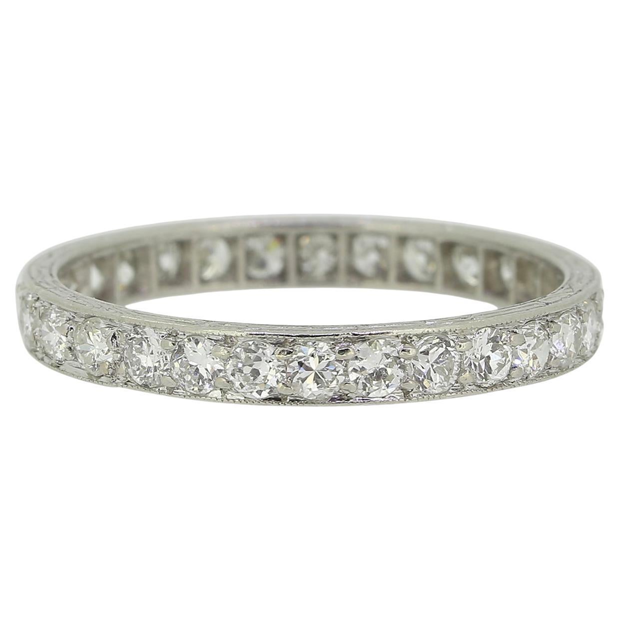 Art Deco Diamond Full Eternity Ring