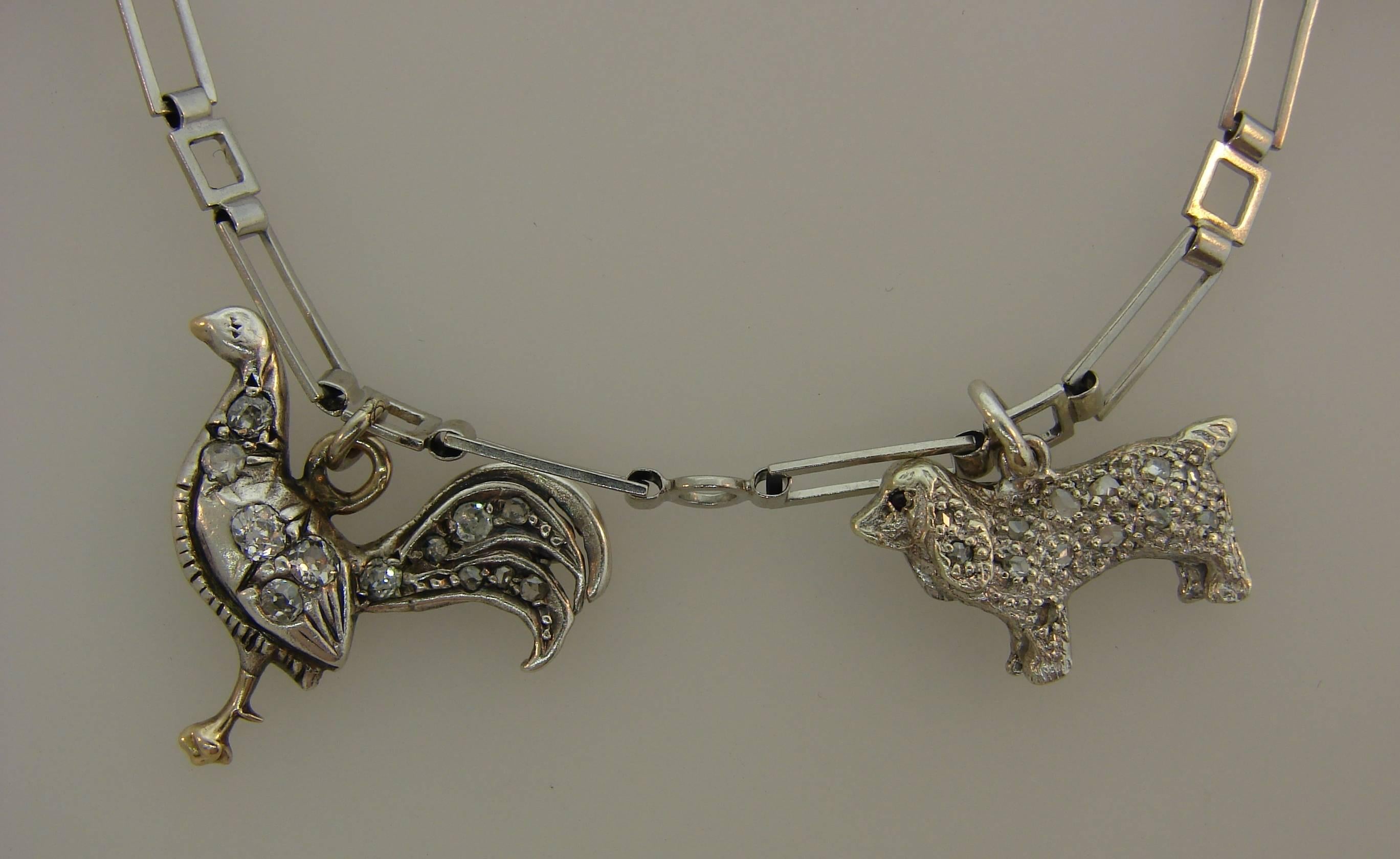 diamond charm bracelet