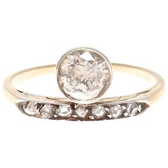 Art Deco Diamond Gold Engagement Ring