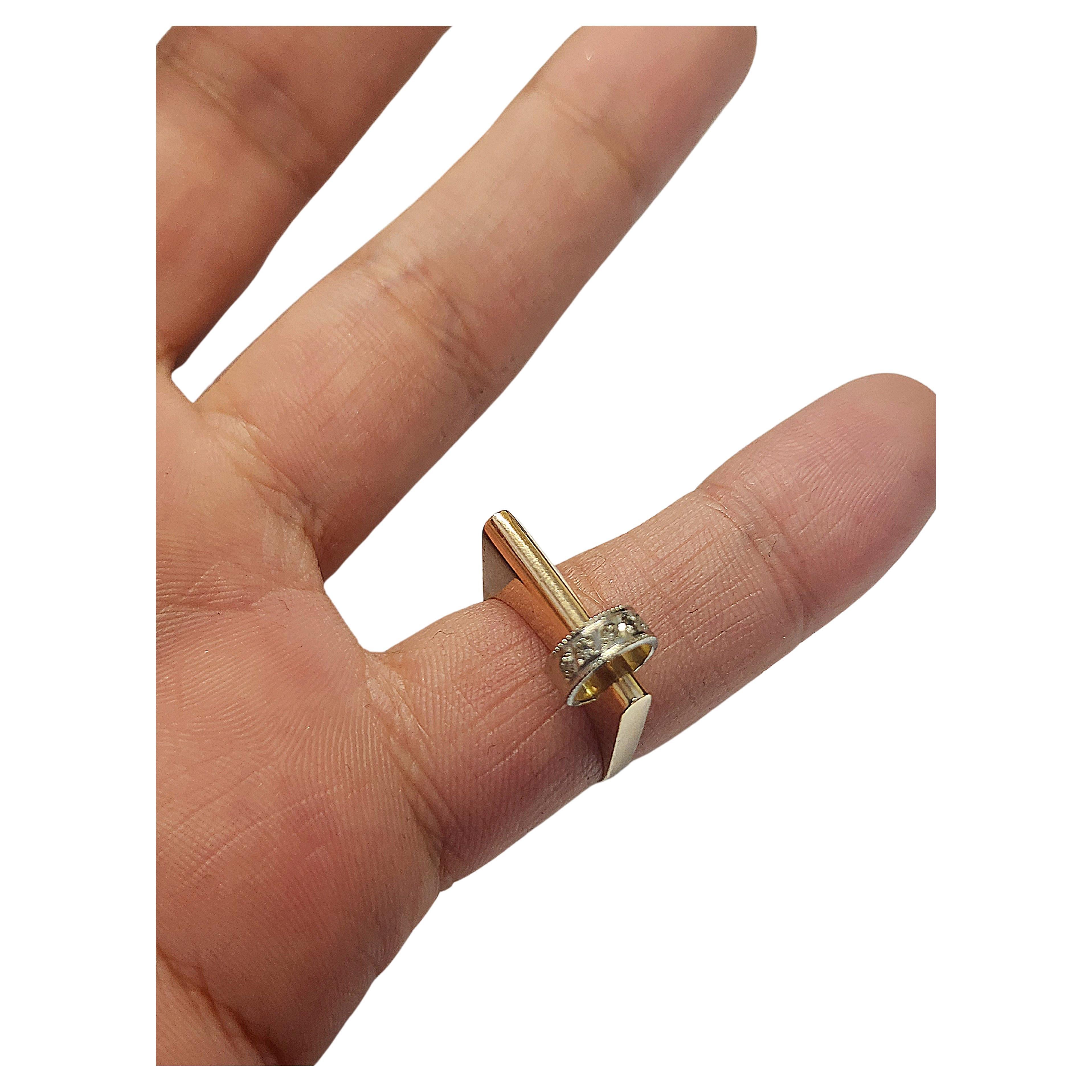 Art Deco Diamant Gold Ring 1