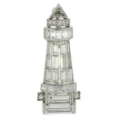 Antique Art Deco Diamond Lighthouse Brooch