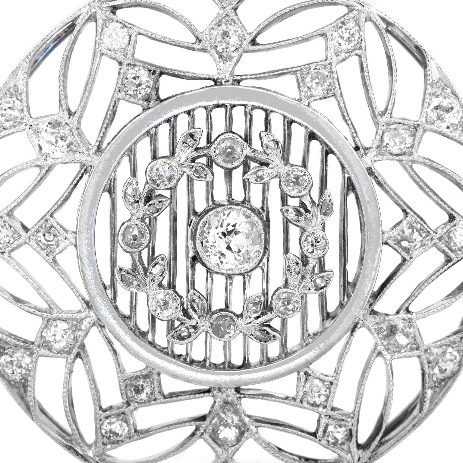 Art Deco Diamond Necklace c1920s 5