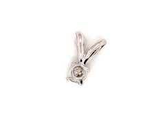 Art-Déco-Diamant-Halskette mit Anhänger, alter europäischer Schliff, 0,13 Karat, 14 Karat, Original aus den 1920er Jahren, Antiquität