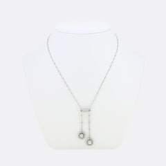 Art Deco Diamond Négligée Necklace