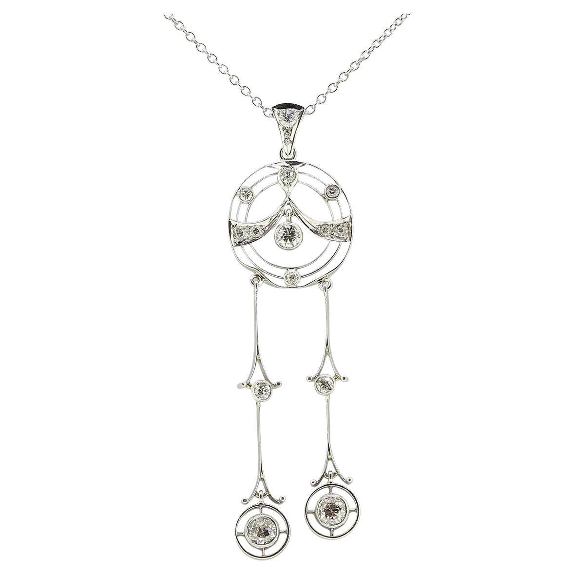 Collana Art Deco Diamond Négligée