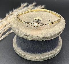 Art Deco Diamant-Perlenarmband: 18ct Gold  Platin, Brautschmuck, ca. 1920