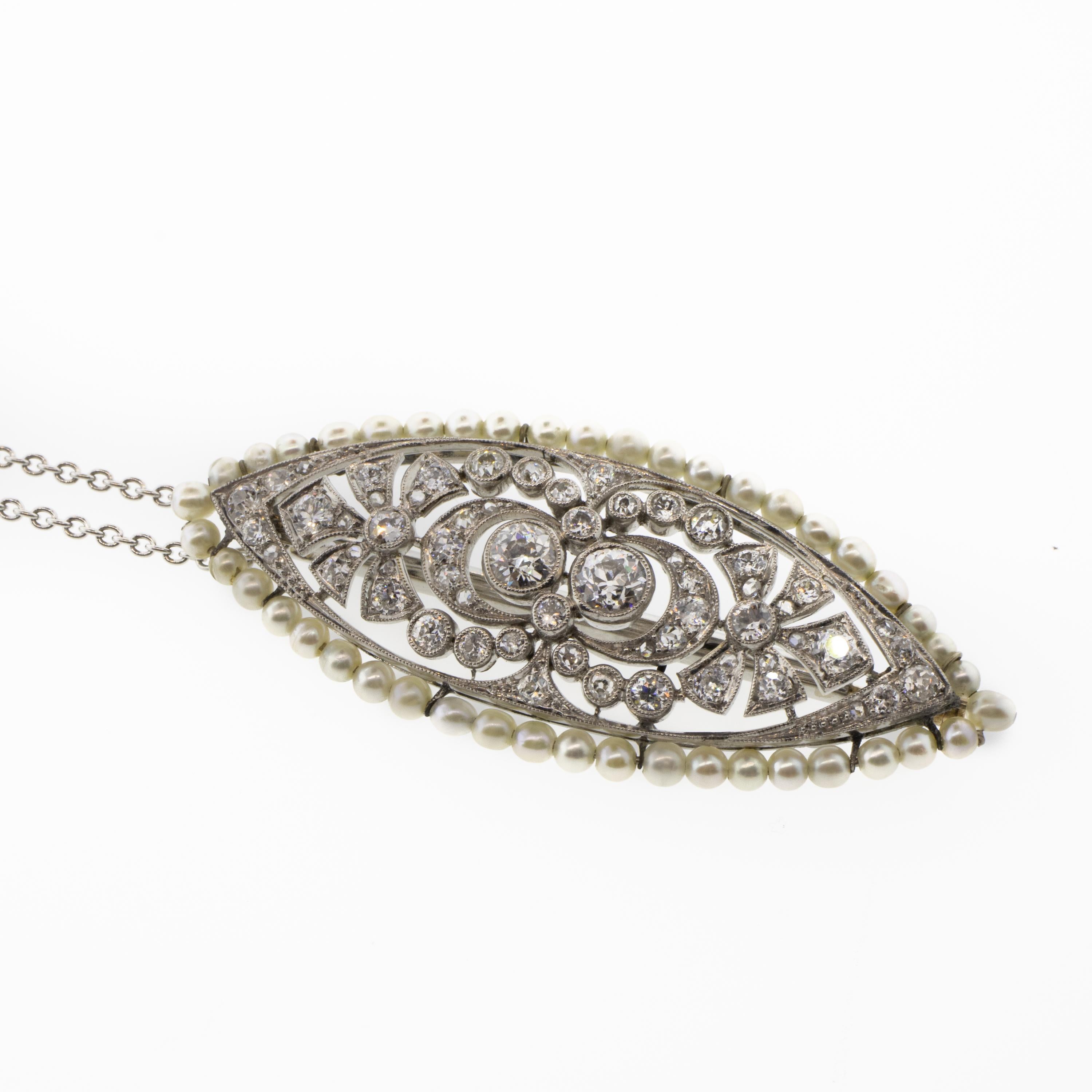 This one is for the true vintage jewelry connoisseur who appreciates the story as much as the piece. This stunning necklace came in as part of a six-piece estate that escaped the Nazi invasion of Vienna, Austria in 1938. We'd be happy to share more