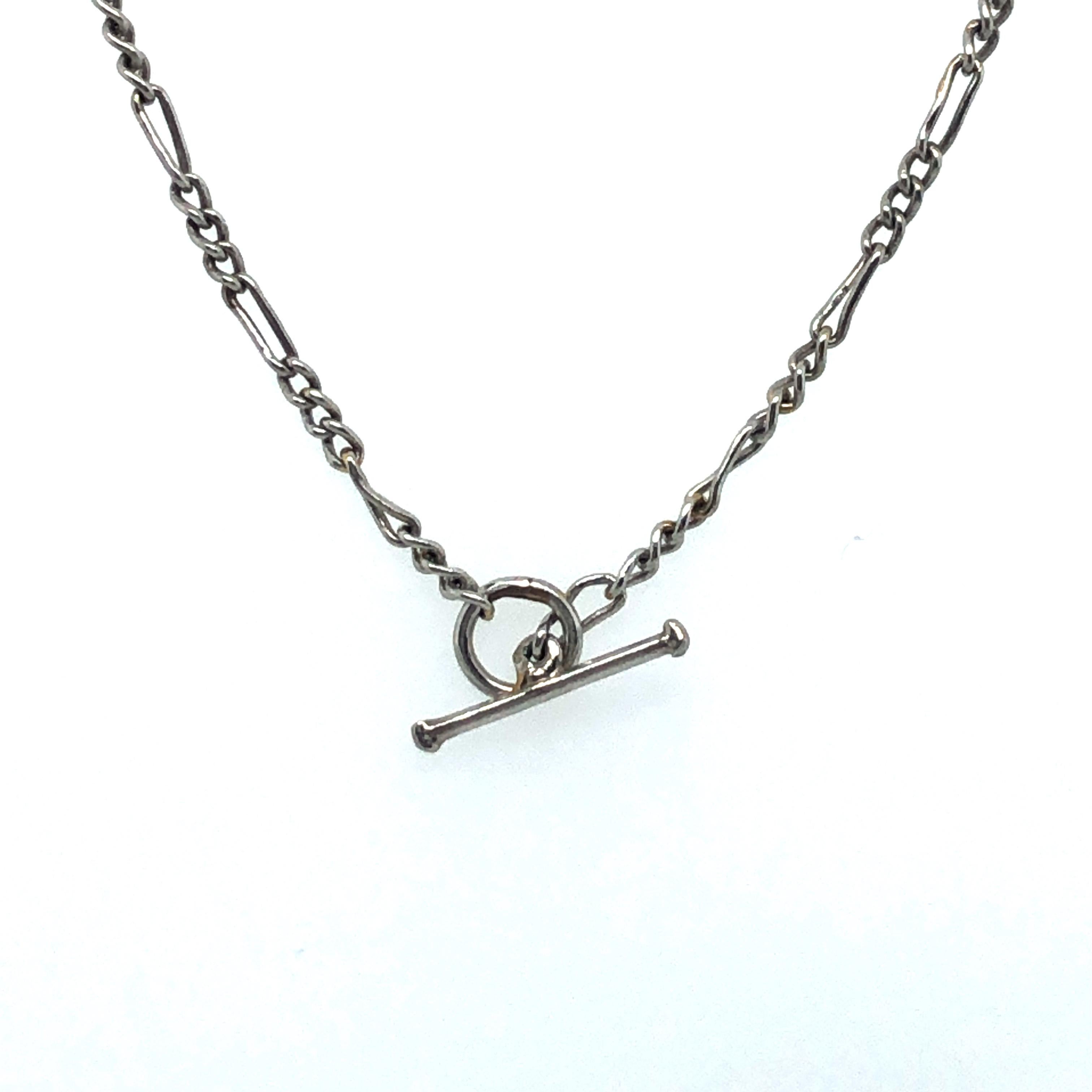 Art Deco Diamond Pendant Necklace in Platinum 950 1