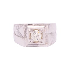 Art Deco Diamond Pinky Ring